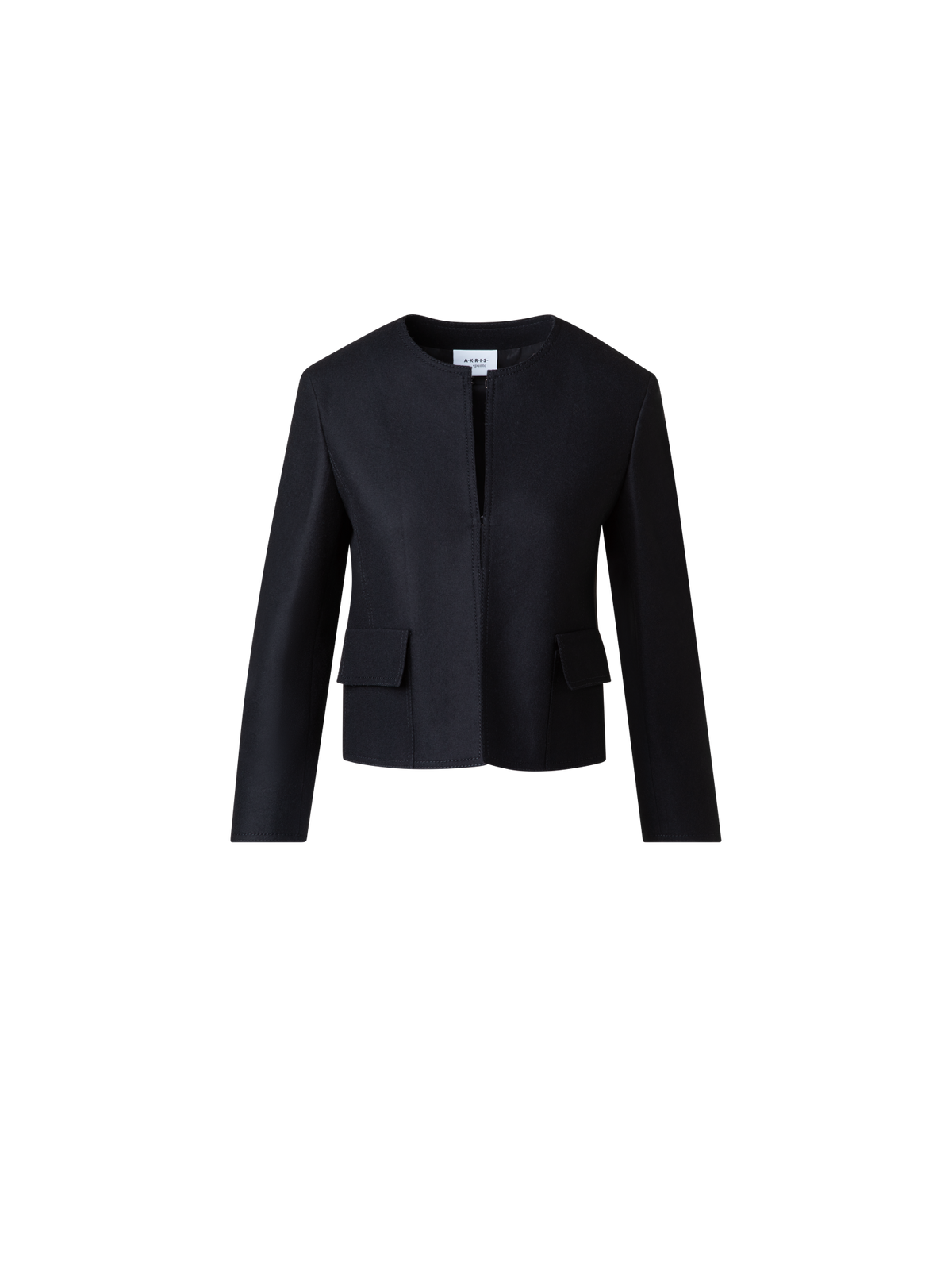 Designer Kurze Taglio Vivo-Jacke - Schwarz