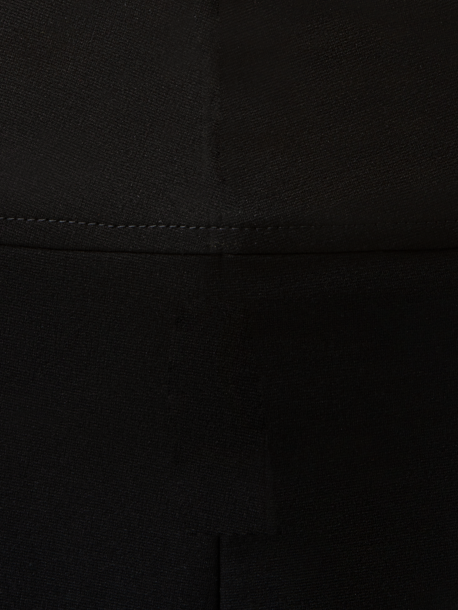 Designer A-Linien Rock aus Jersey - Schwarz