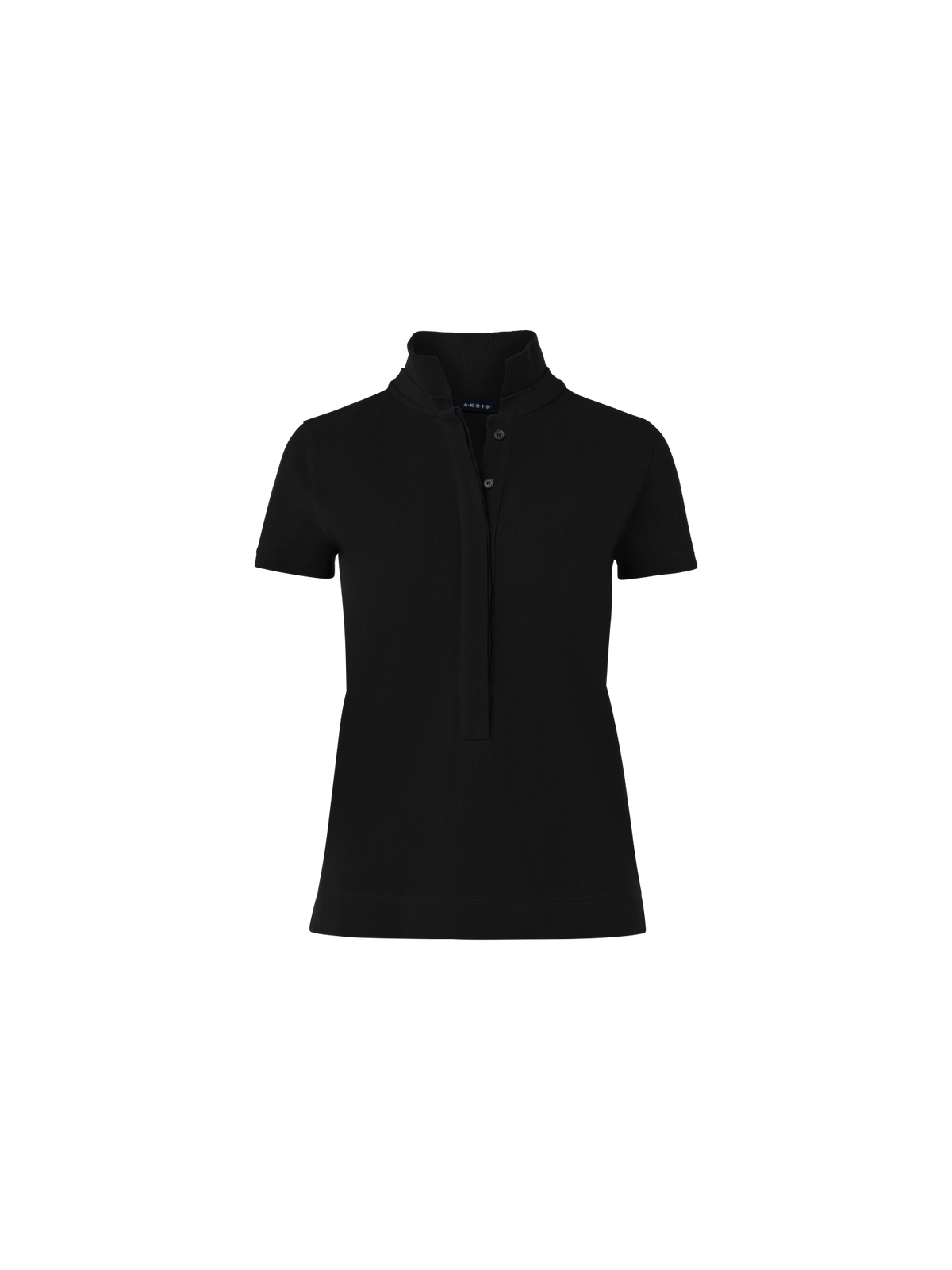 Designer Baumwoll-Poloshirt - Schwarz