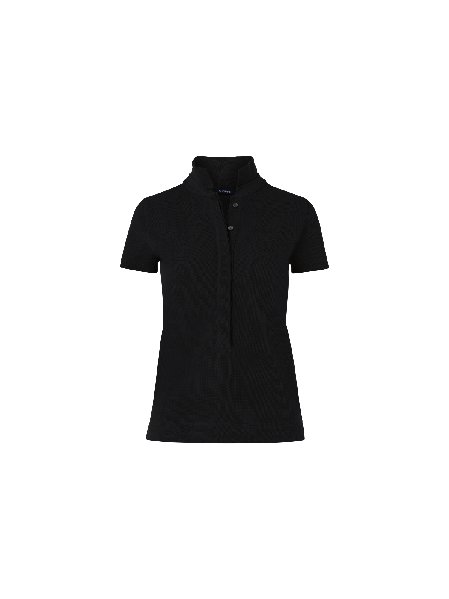Designer Baumwoll-Poloshirt - Schwarz