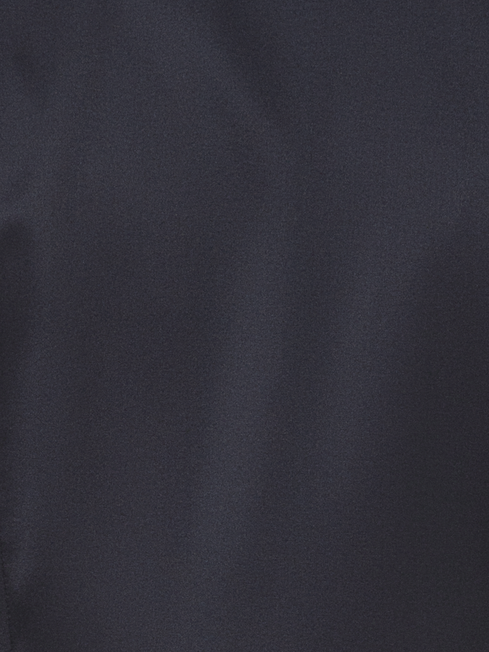 Designer Stretch-Seidensatin Hemdbluse - Schwarz