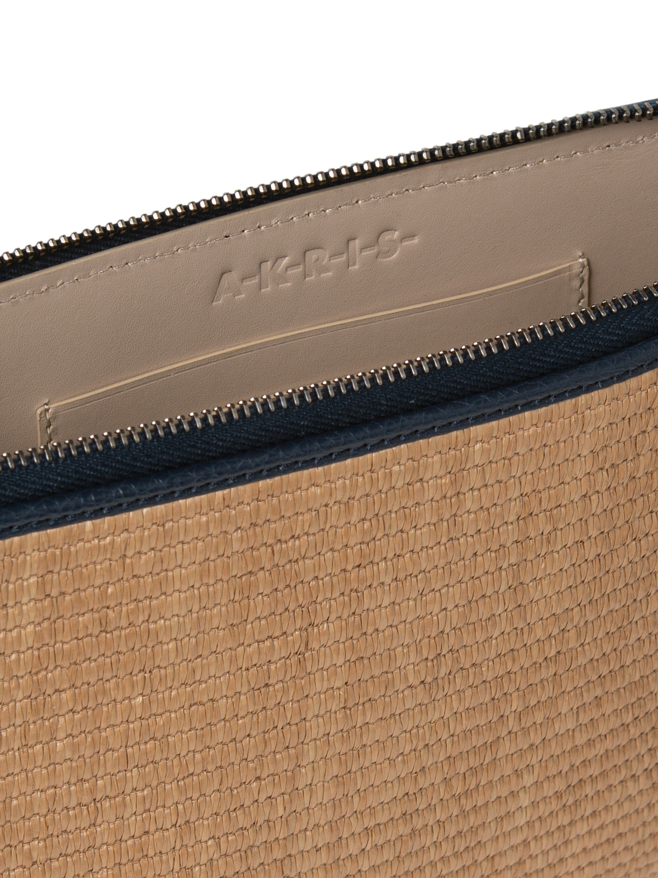 Designer Alexa Tassle Pouch - Dunkelblau - Blau - Bunt - Beige