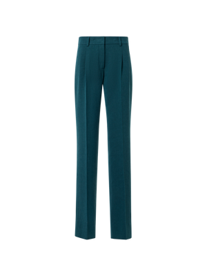 Designer Fabri Gerade Bundfaltenhose - Grün
