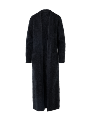 Designer Maxi-Strickmantel aus Cloud Cashmere - Grau