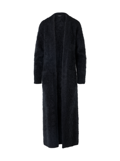 Designer Maxi-Strickmantel aus Cloud Cashmere - Grau