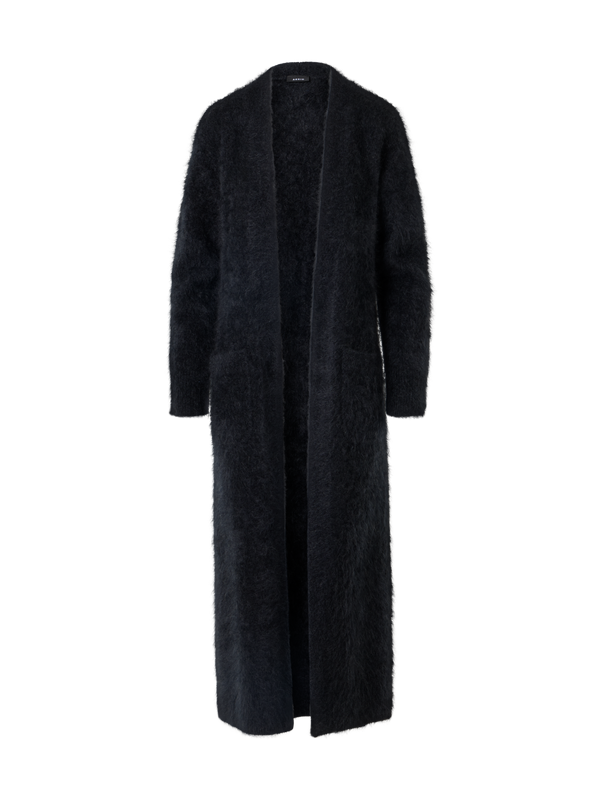 Designer Maxi-Strickmantel aus Cloud Cashmere - Grau