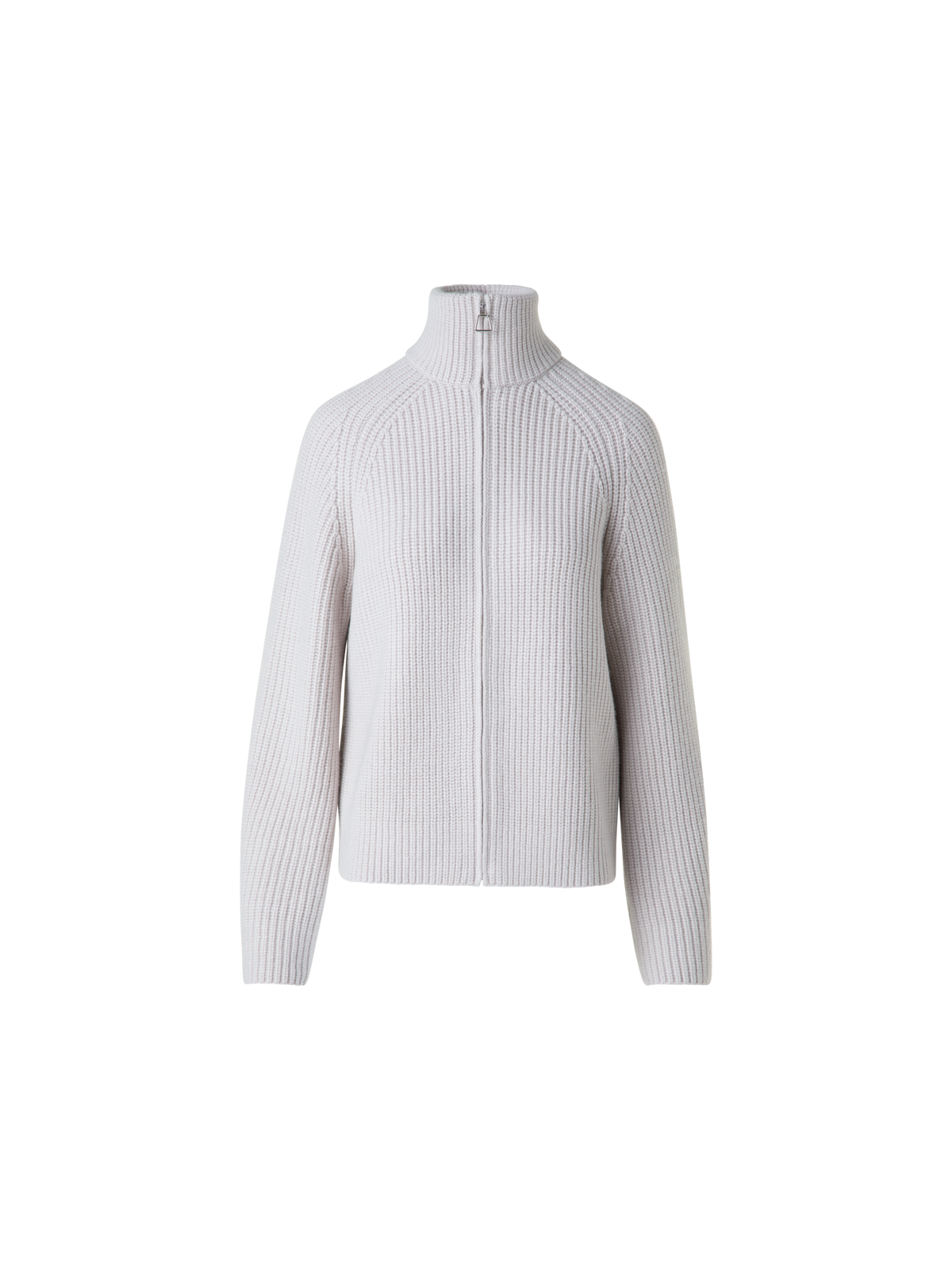 Designer Gerippter Boxy-Kaschmir-Cardigan - Grau - Beige