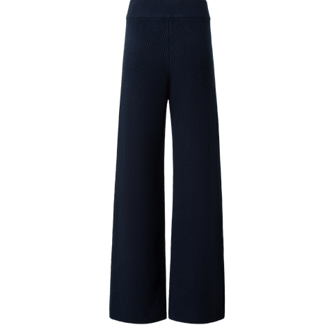 Weite Strickhose aus Woll-Kaschmir-Mischung
