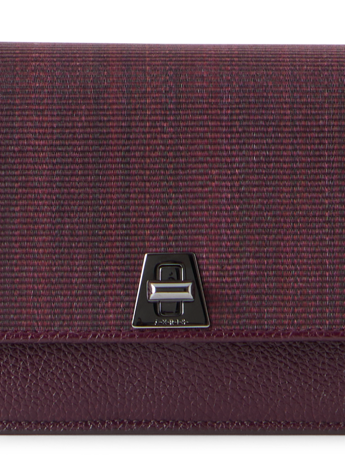 Designer Anouk Envelope Clutch mit Rosshaar-Überschlag - Weinrot