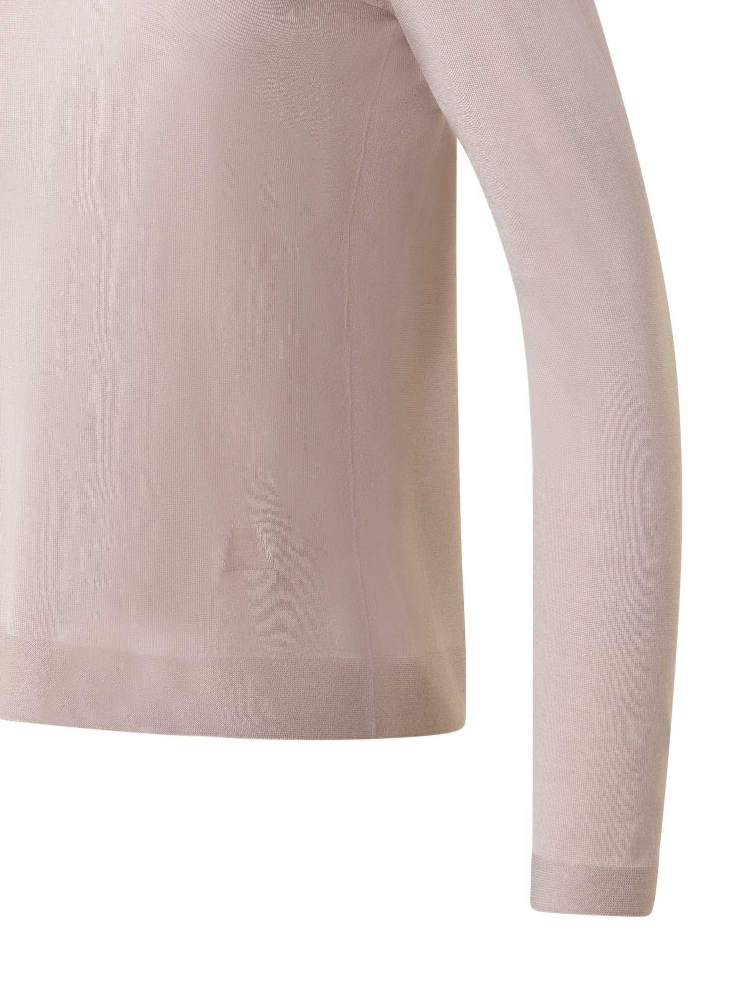 Designer Nahtloser Pullover aus Kaschmir und Seide - Beige