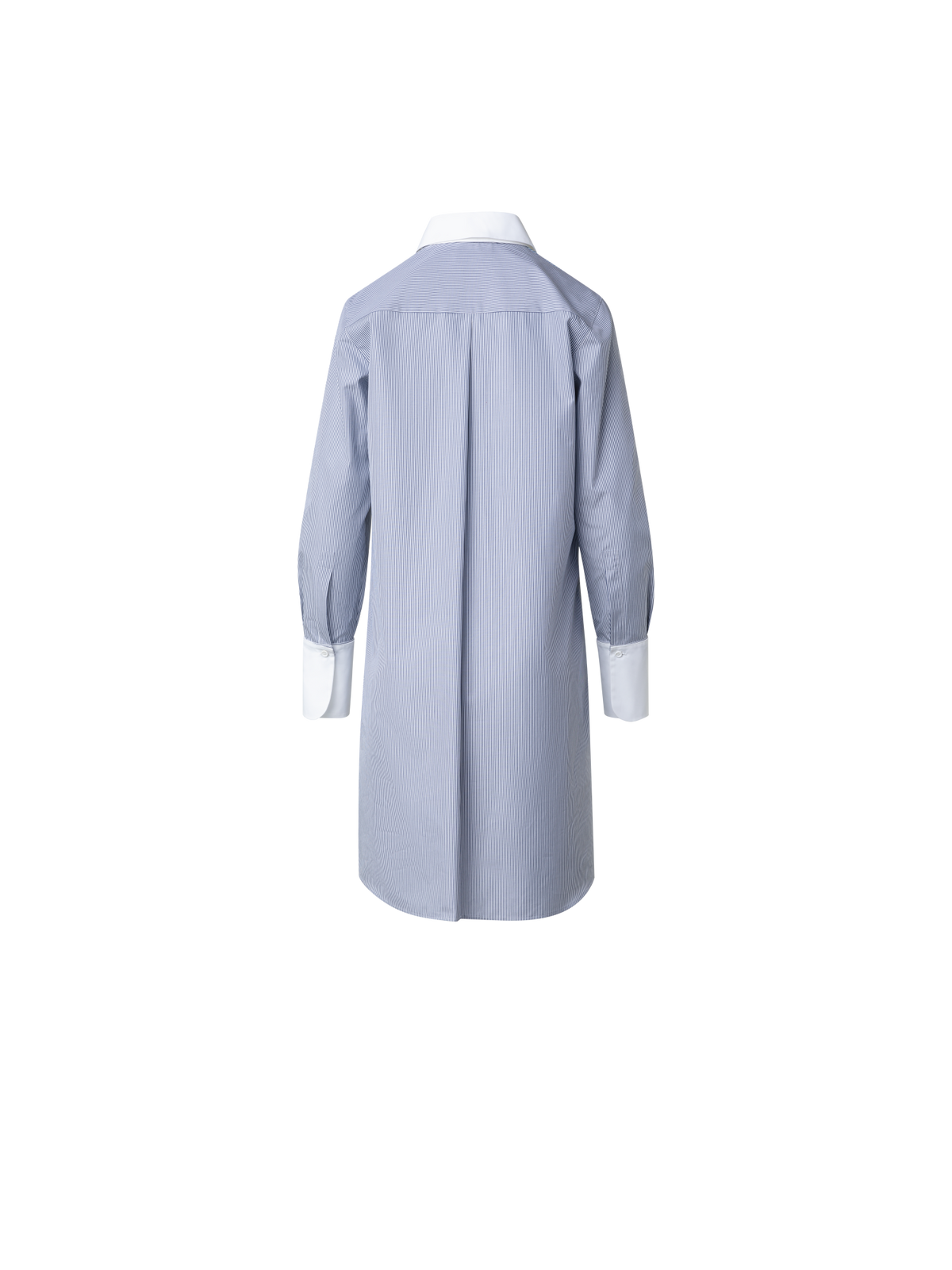 Designer Hemdkleid mit abnehmbarem Kragen & Manschetten - Bunt