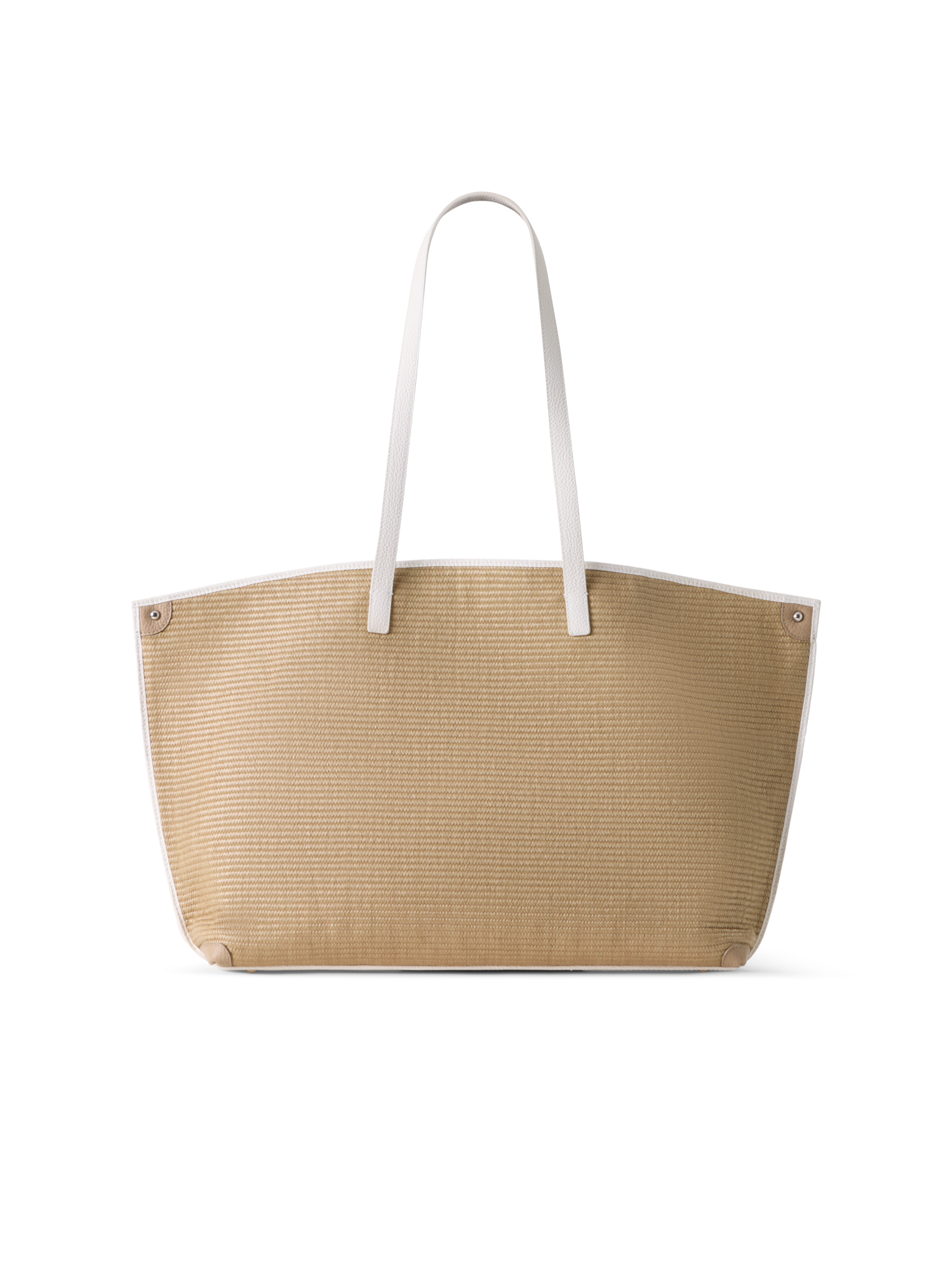 Designer Ai Medium Shoulder Tote Bag - Beige