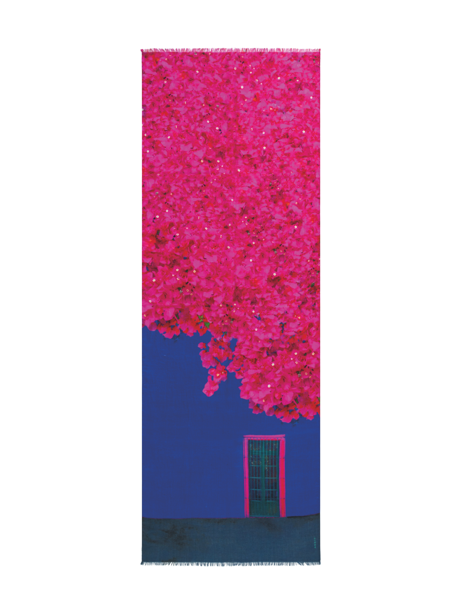 Designer Schal mit Bougainvillea Porta-Druck - Rosa