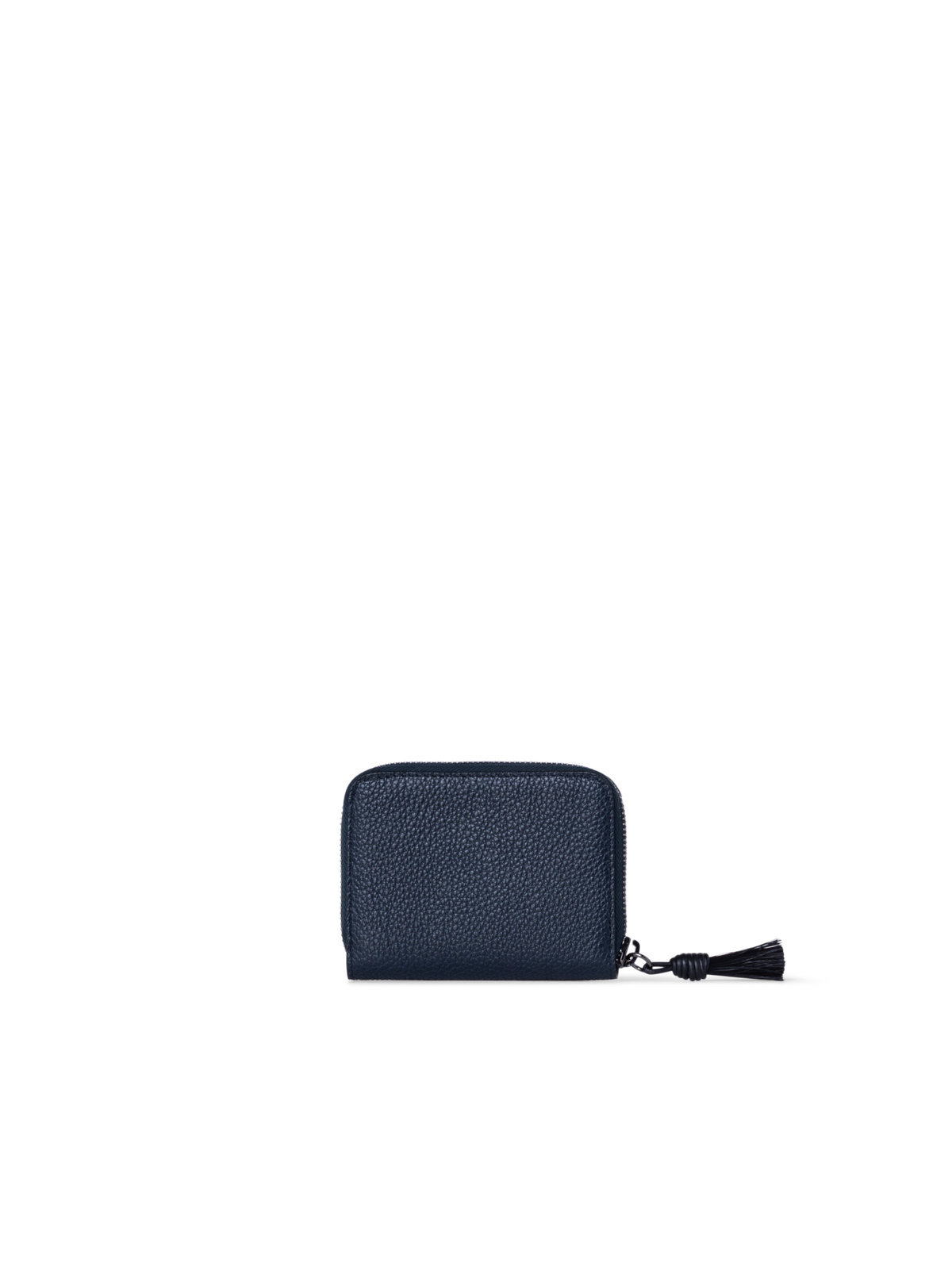 Designer Small Zip Around Wallet - Schwarz - Dunkelblau - Blau