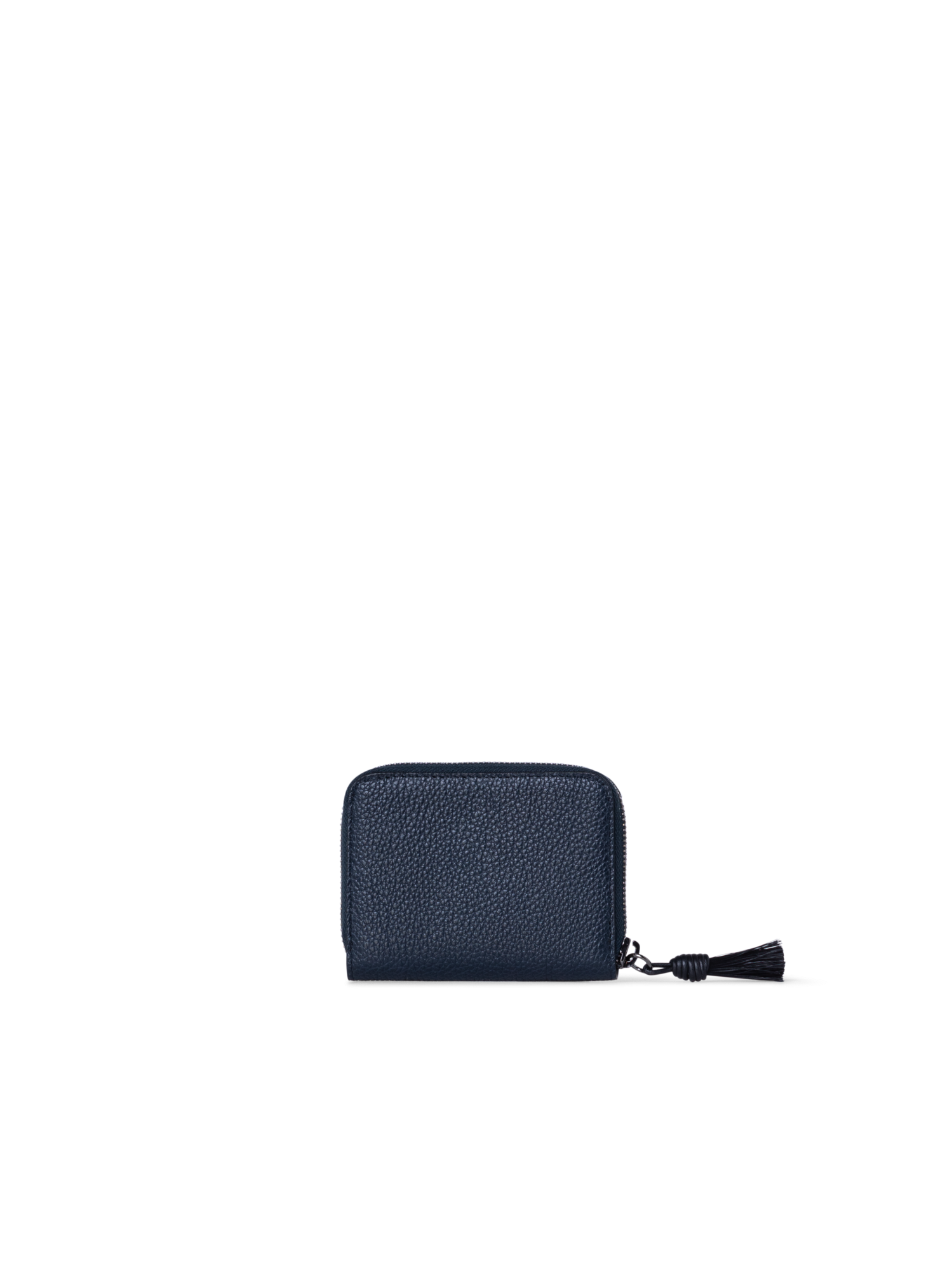 Designer Small Zip Around Wallet - Schwarz - Dunkelblau - Blau
