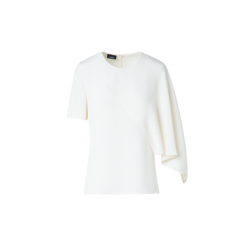 Seidenbluse mit asymmetrischem Ärmeln