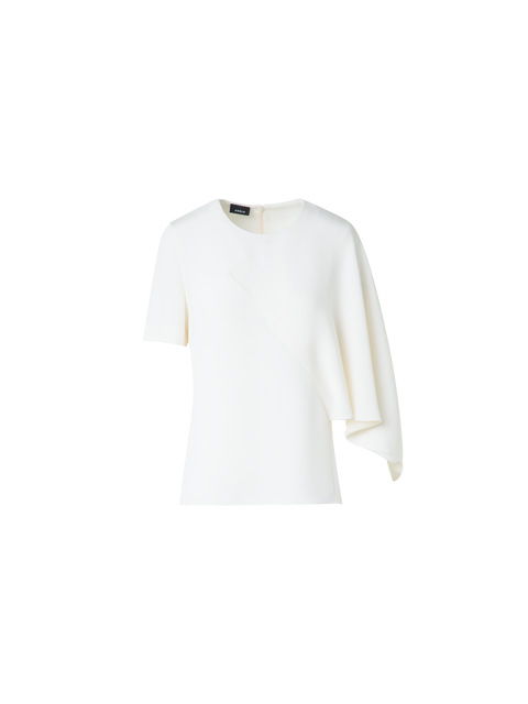 Seidenbluse mit asymmetrischem Ärmeln