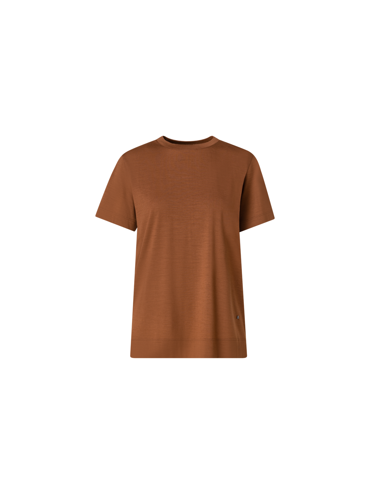 Designer T-Shirt aus Baumwoll-Jersey - Braun