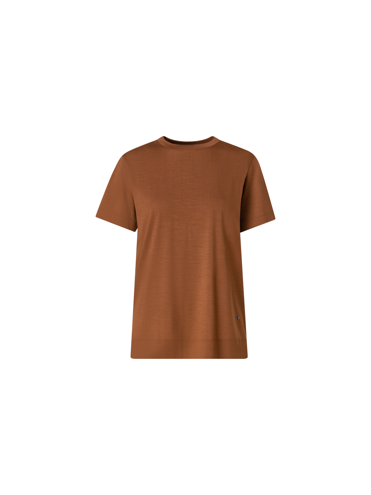 Designer T-Shirt aus Baumwoll-Jersey - Braun