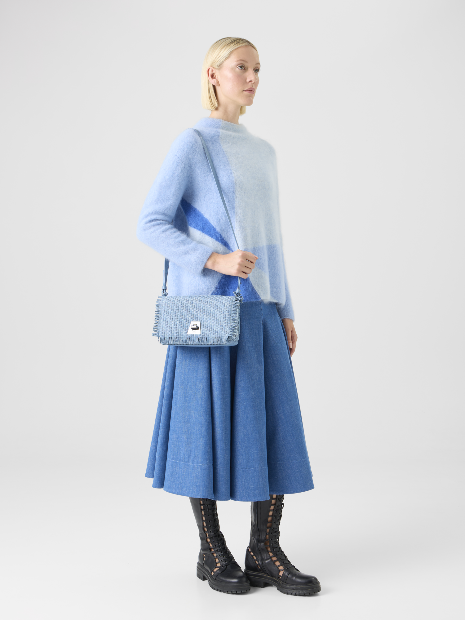 Designer Anouk Small Day Bag - Blau 