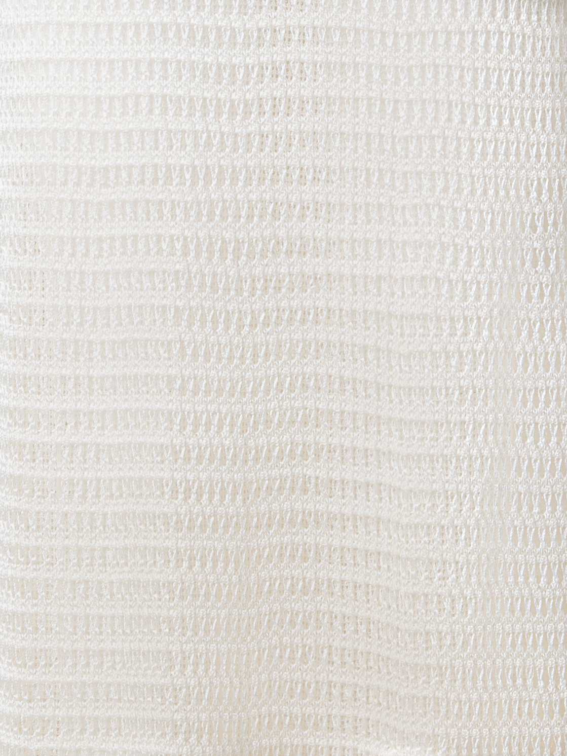 Designer Bodycon-Häkelkleid - Ecru - Weiss