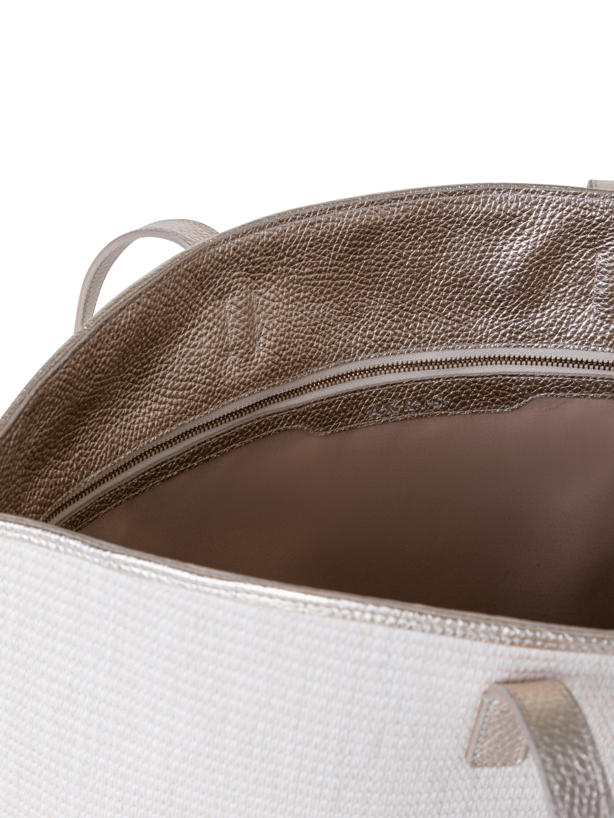 Designer Ai Medium Shoulder Tote - Silber - Ecru - Beige - Weiss