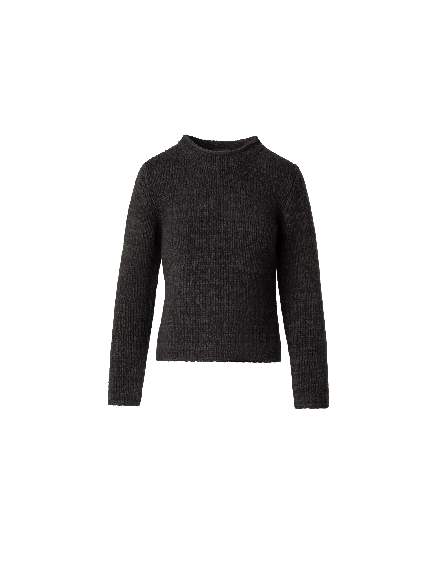 Designer Mouliné Grobstrickpullover aus Kaschmirwolle - Grün - Bunt