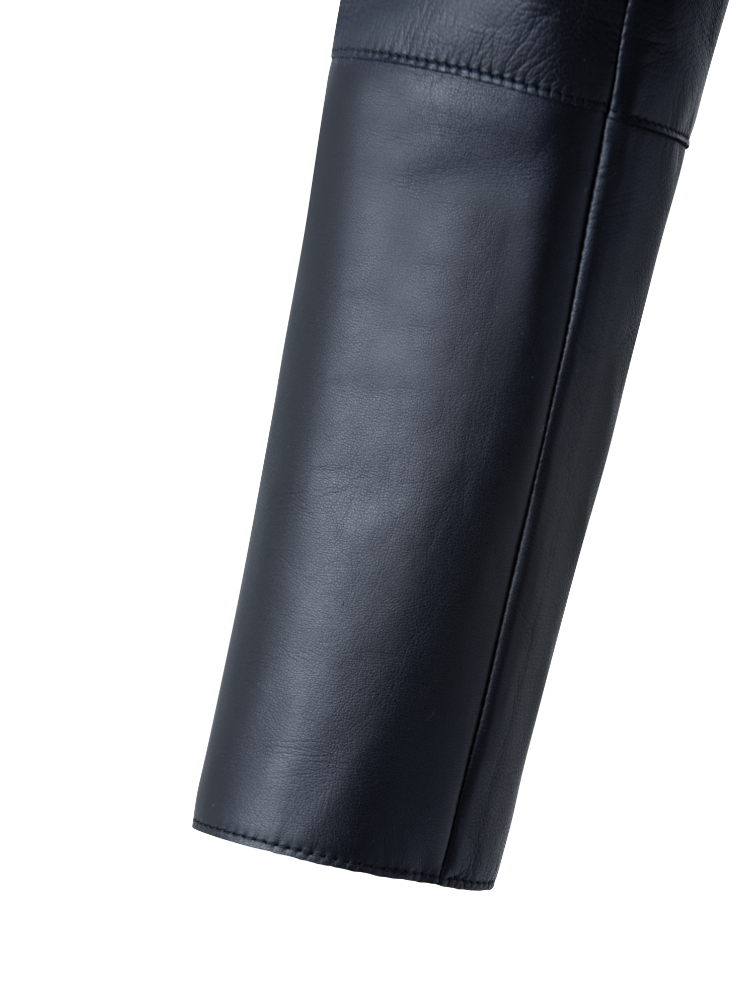 Designer Kurze Lederjacke - Dunkelblau - Blau