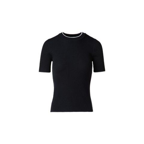 Kurzarmpullover aus Virgin Wool