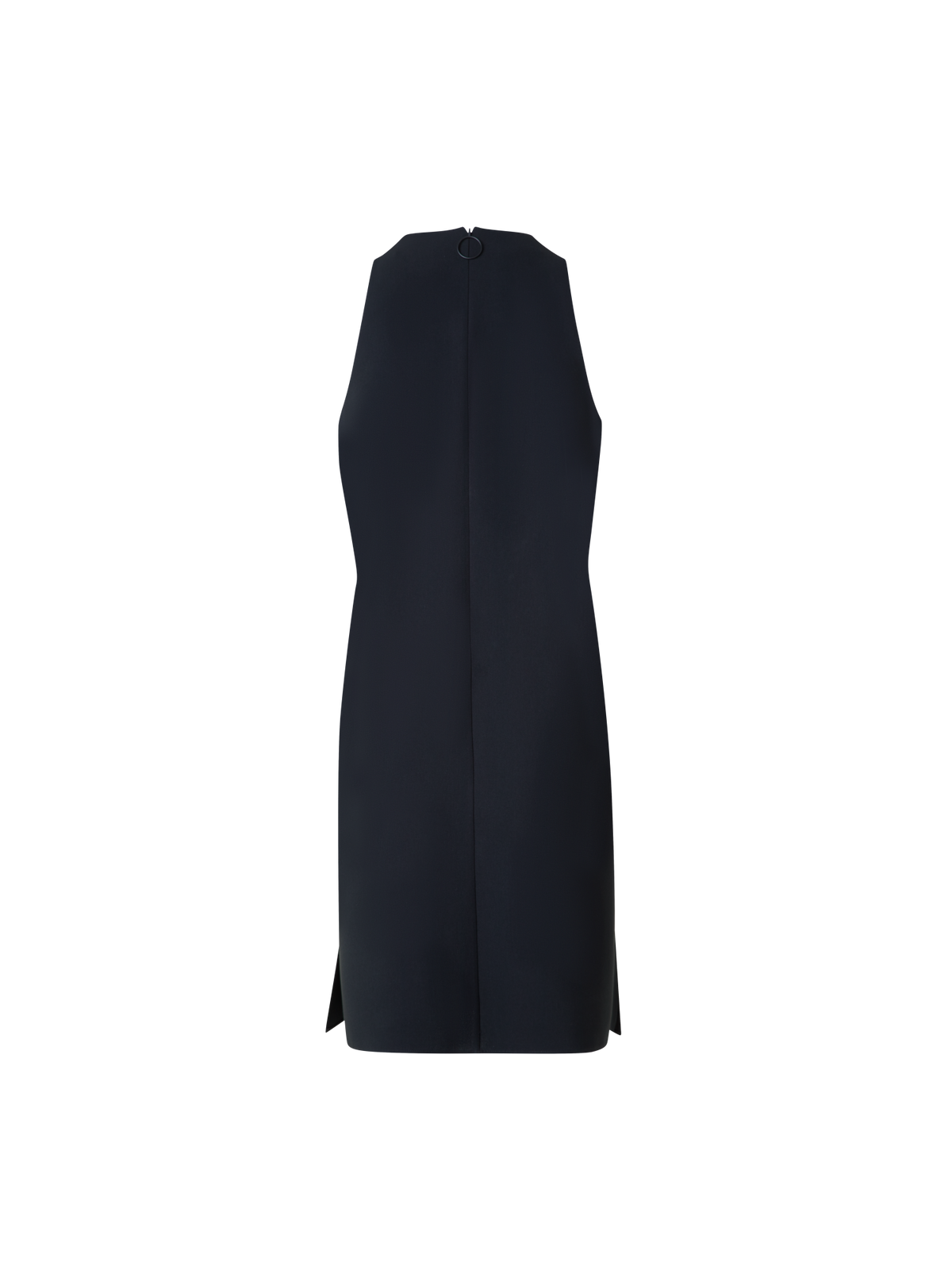 Designer Festes Laser Cut Minikleid mit Dropping Dots - Schwarz