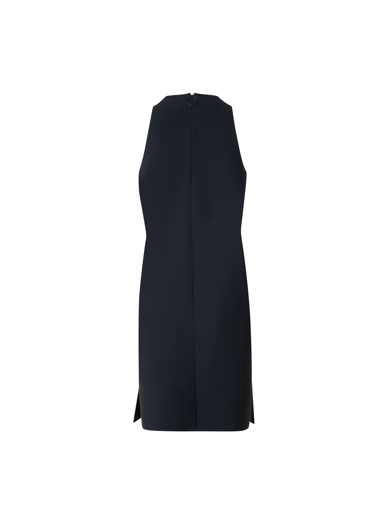 Designer Festes Laser Cut Minikleid mit Dropping Dots - Schwarz