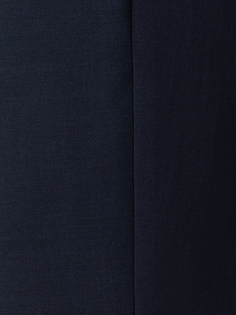 Designer Bootcut Hose aus Woll-Doubleface - Dunkelblau - Blau