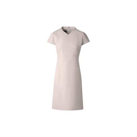 Doubleface Etuikleid aus Baumwollseide