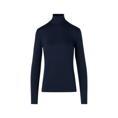 Mock Neck Shirt in Modal Jersey