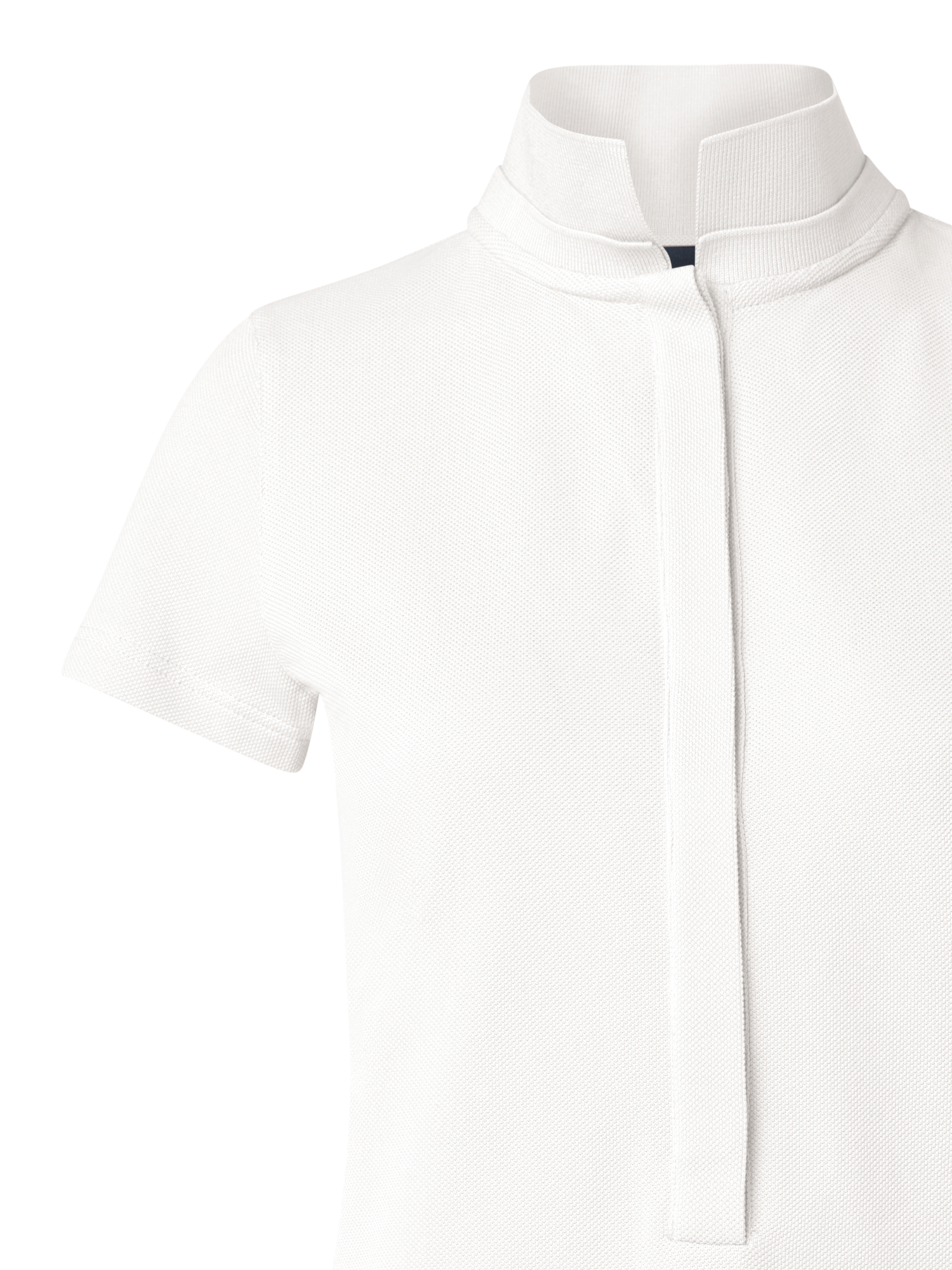 Designer Baumwoll-Poloshirt - Weiss