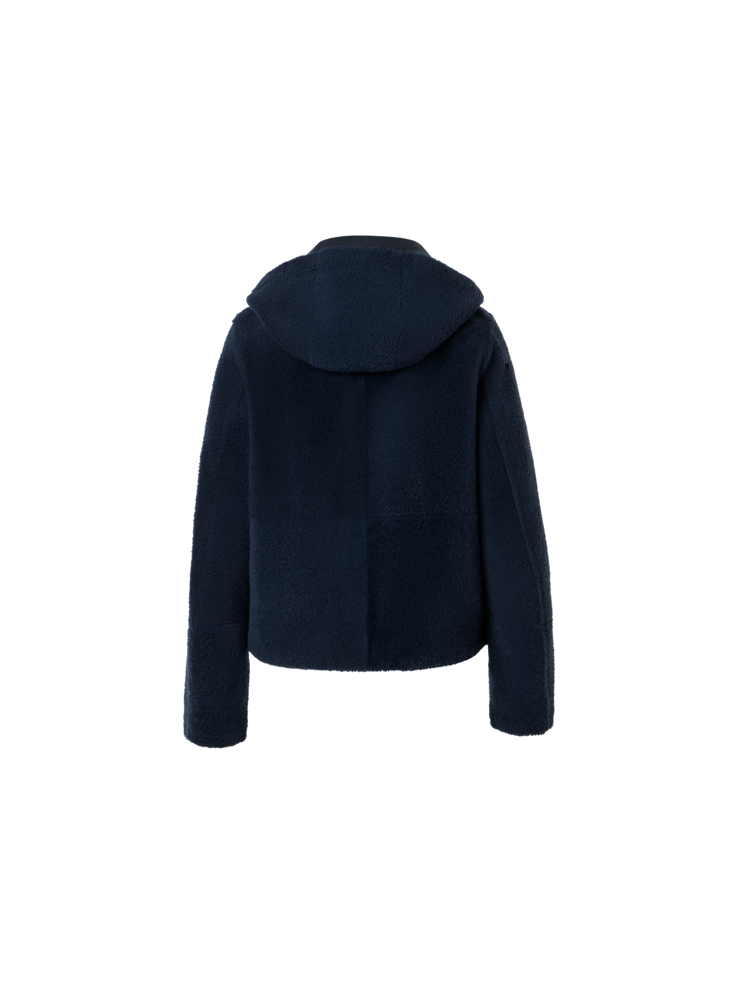 Designer Dino Shearling Jacke - Schwarz