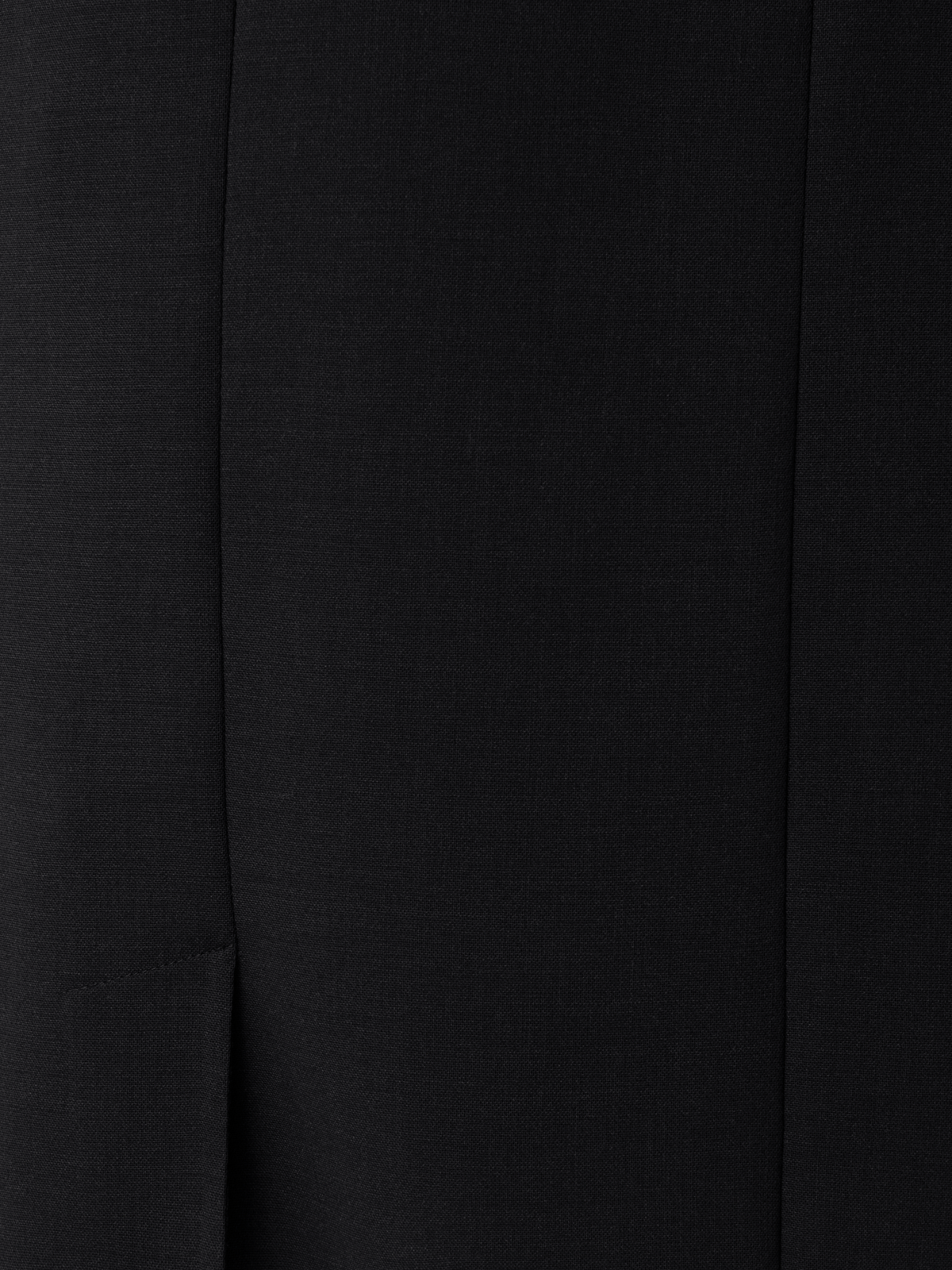 Designer Etuikleid aus Woll-Doubleface - Schwarz