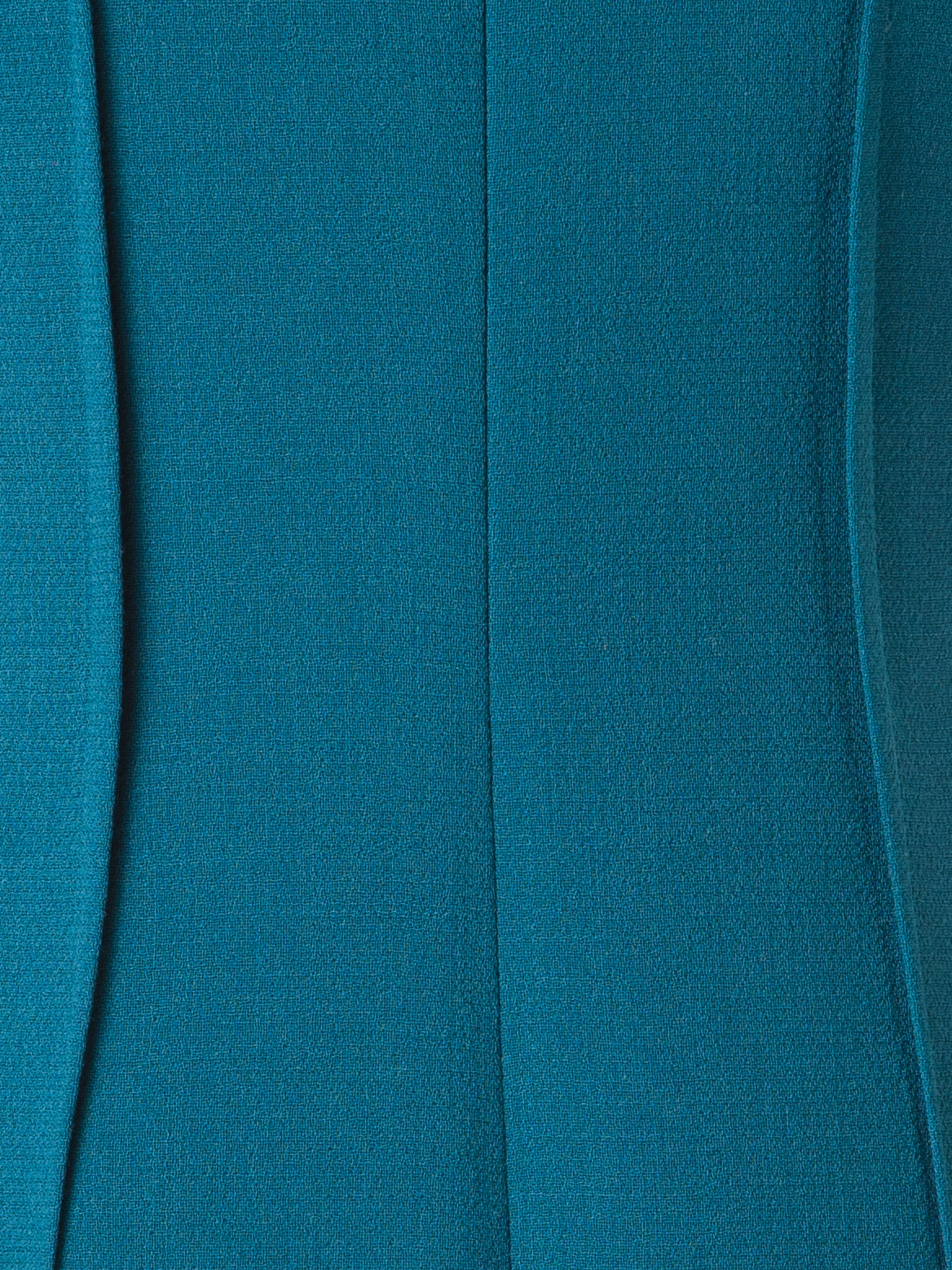 Designer Tailliertes Etuikleid aus Woll-Doubleface - Grün