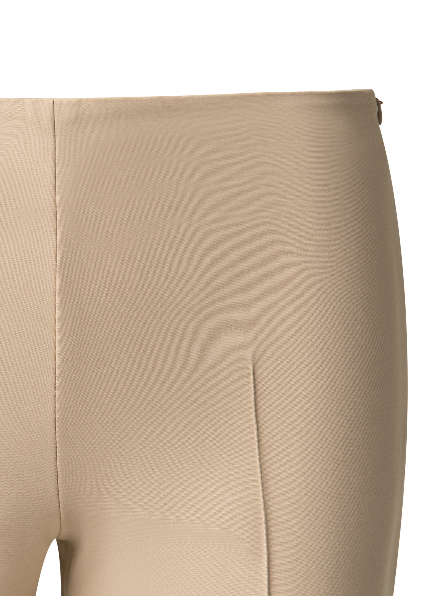 Designer Slim Hose aus Baumwoll-Techno-Stretch - Beige