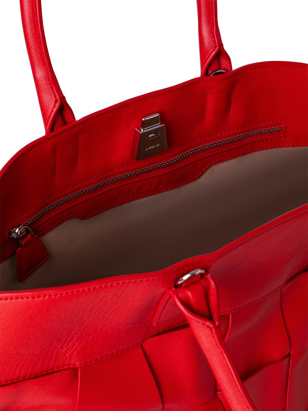 Designer Ai Small Top Handle Tote - Rot