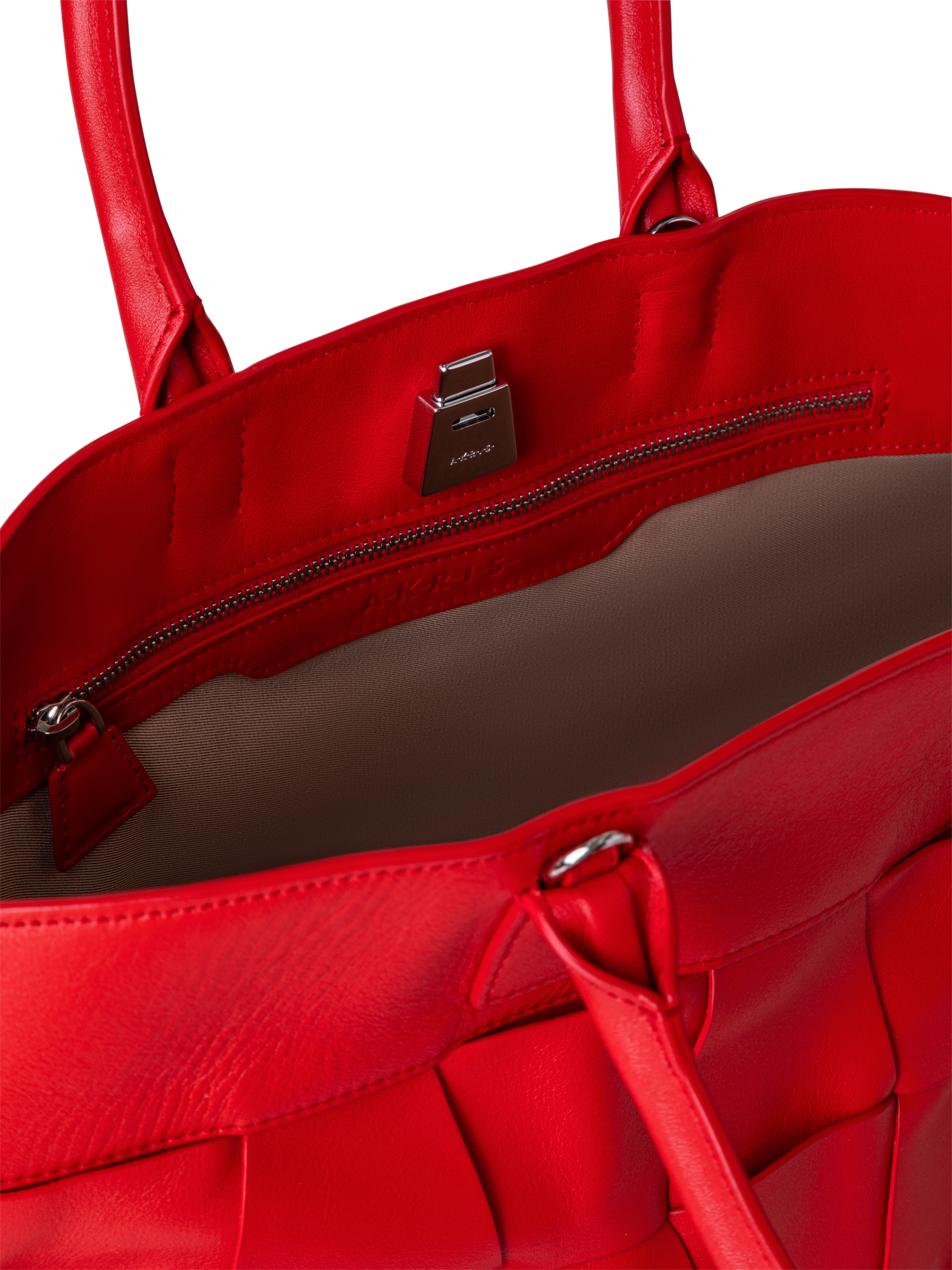 Designer Ai Small Top Handle Tote - Rot