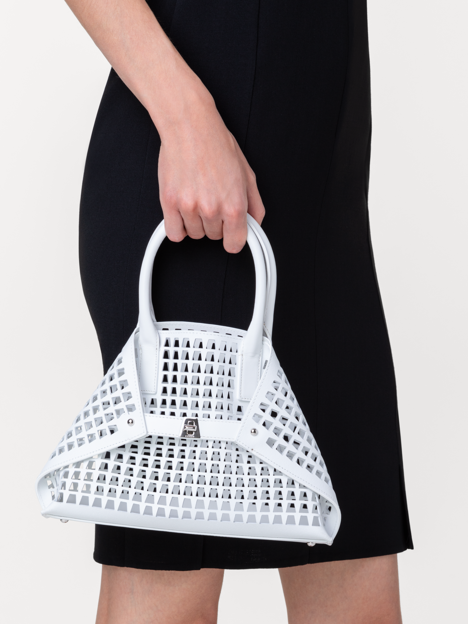 Designer Ai Little Top Handle Tote - Weiss 