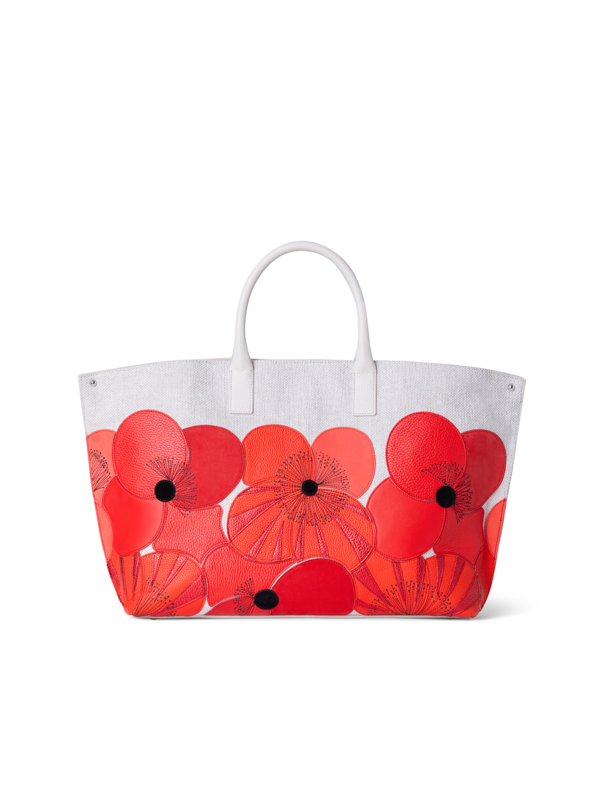 Designer Ai Medium Top Handle Tote - Bunt - Rot