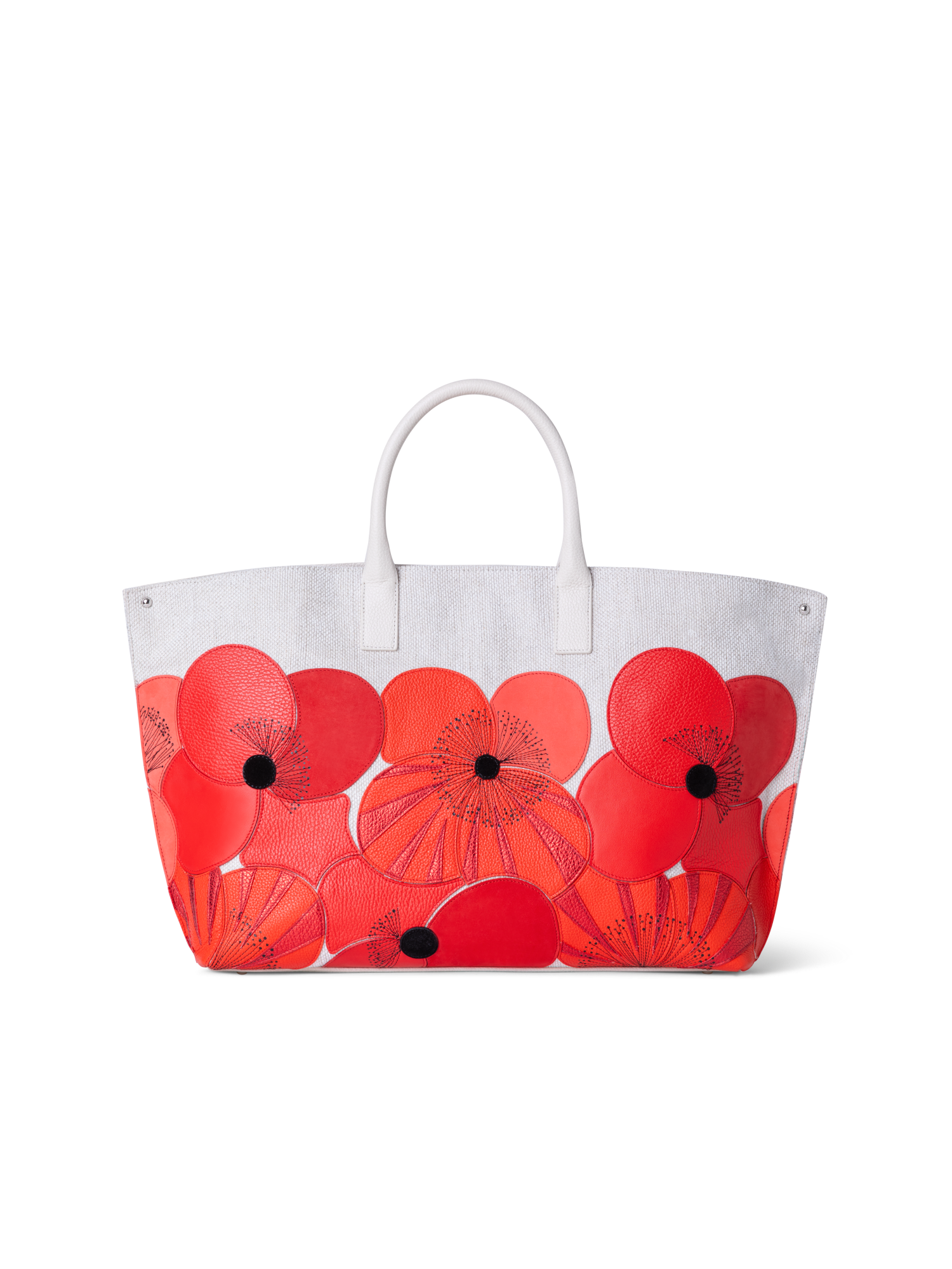 Designer Ai Medium Top Handle Tote - Bunt - Rot
