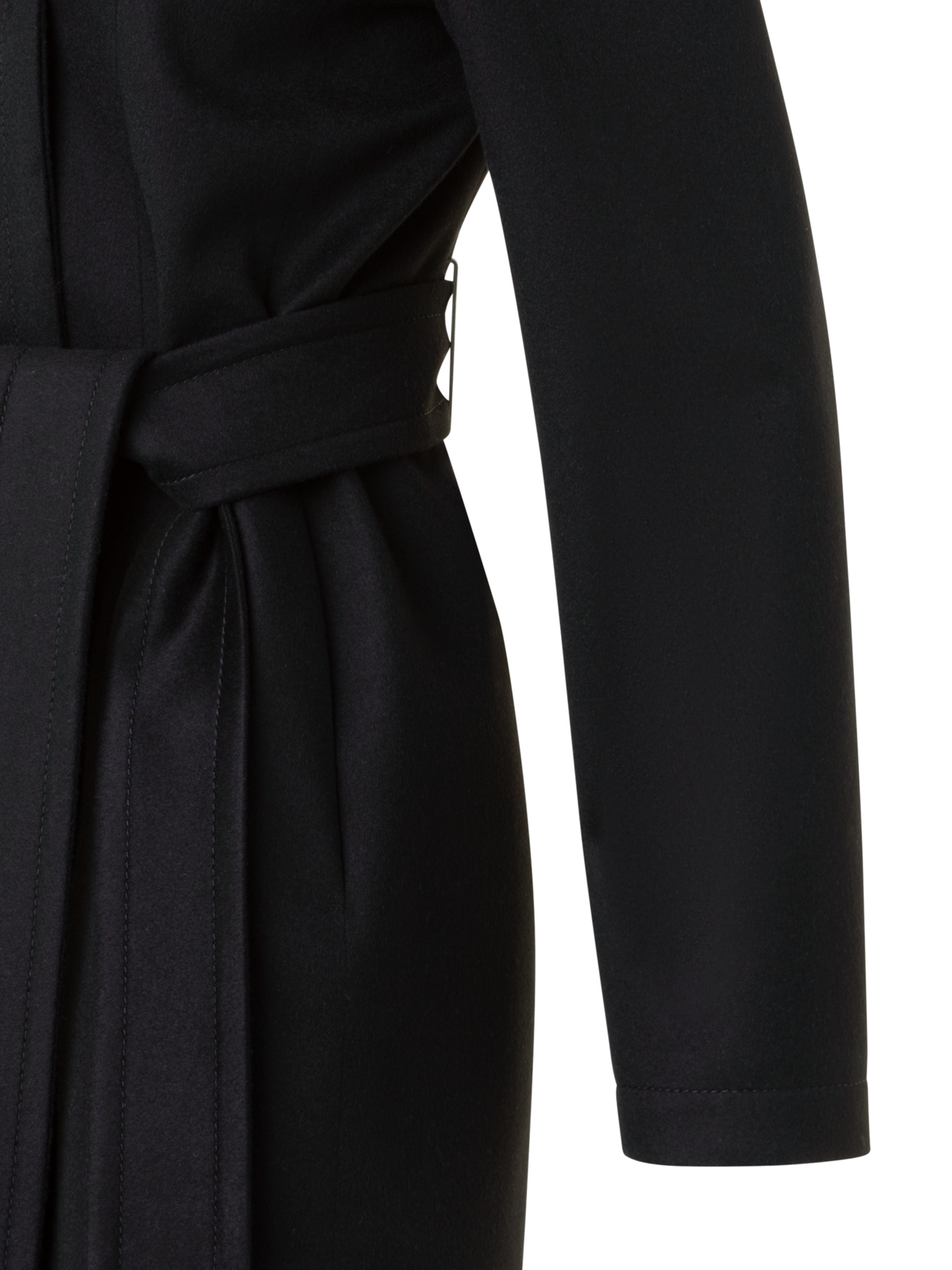 Designer Kurzer Kaschmir Storm-System® Trenchcoat - Schwarz