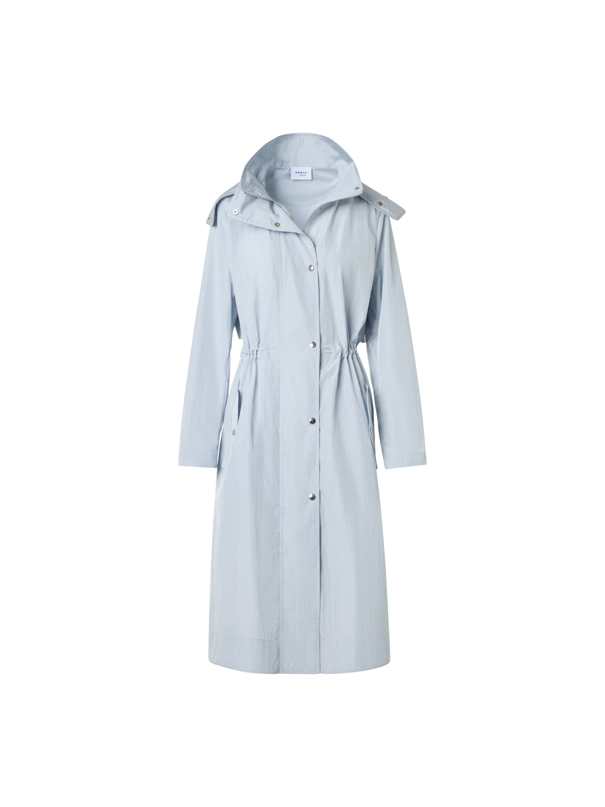 Designer Wasserabweisender leichter Midi-Parka - Blau