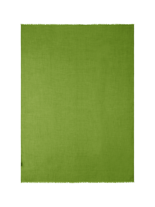 Designer Schal aus Kaschmir-Seide - Grün