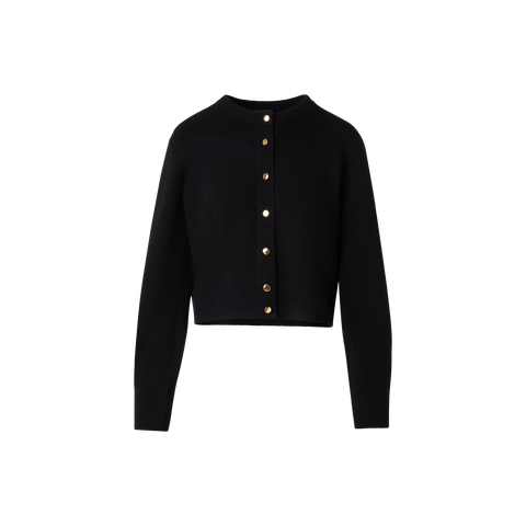 Gerippte Kaschmir-Strickjacke