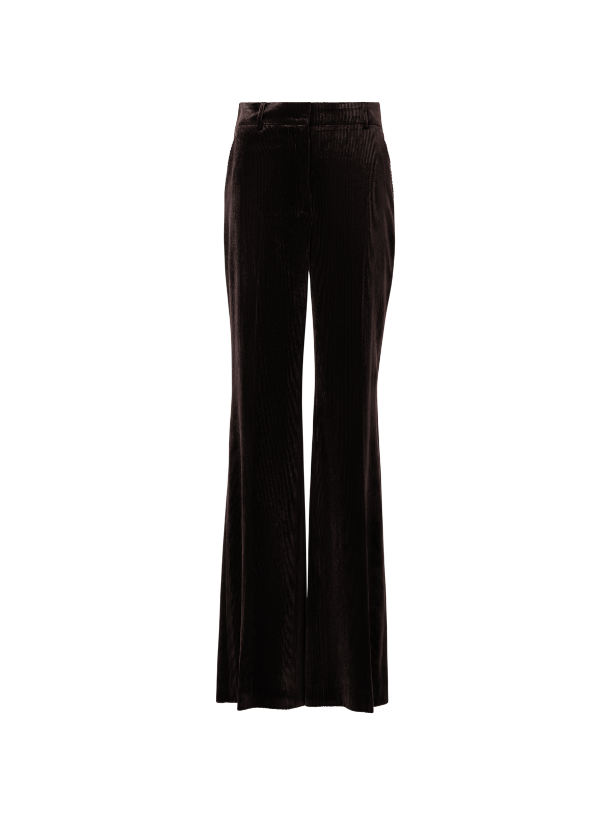 Designer Weite Hose aus fliessendem Cord - Braun