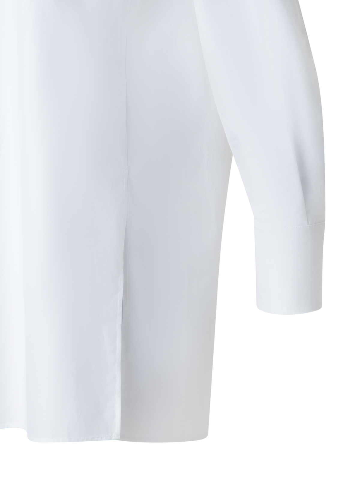 Designer Oversize Baumwoll-Hemd - Weiss